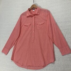 J.‎ Crew Relaxed-Fit Long Sleeve Button-Down Shirt with Pockets, Size M